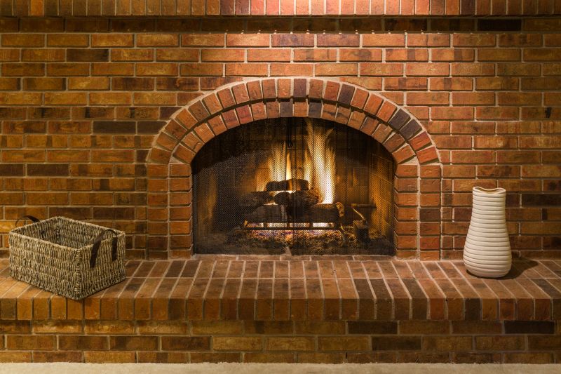 Outdoor Brick Fireplace
